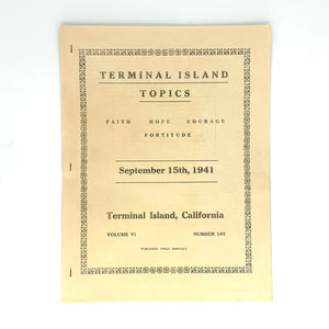 FCI Terminal Island—Terminal Island Topics (1941 prison zine)