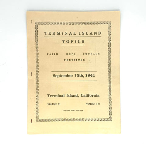 FCI Terminal Island—Terminal Island Topics (1941 prison zine)